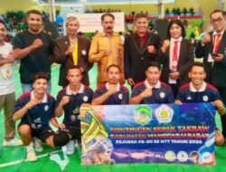 Tim Takraw Regu Putra Senior Mabar Raih Medali Emas di Kejurda NTT