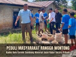 Gunakan Uang Pribadi, Yono Jehanu Bantu Pembangunan Jalan Rabat di Rangga Lembor 