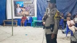 Bhabinkamtibmas Desa Buar Imbau Masyarakat Tidak Konsumsi Miras saat Pesta Sekolah